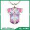 Wholesale Bulk Two Sided Baseball t Shirt Digital Printing Custom Keychain