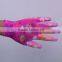SRSAFETY 13G PU gloves with different colors coated on palm