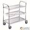 Hot Sell Tainless Steel Serving Cart And 3 Layers Food Service Carts With Wheels                        
                                                Quality Choice