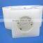 halloween artificial white smile face clock cartoon shaped led candle
