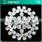 4MM Crystal Rhinesone Ribbon Plating Silver Metal Pin Rhinestone Brooches