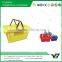 Hot sell good cheap 28 Liter HDPP green color double handle supermarket bread basket (YB-W008)