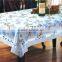 flower printed non-slip EVA table cloth with lace for home using
