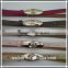 Fashionable skinny belt with flower glass for women