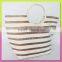 Hot sale 100% paper straw and beach bag women's bag