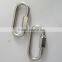 Stainless Steel Hook Carabiner Keychain Camping Hiking