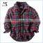 Wholesale Long Sleeve Cotton Plaid Flannel Button-Front Children Wear Shirt Classic Shirt For Boys