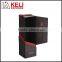 High-grade half opening foldable cardboard wine box with silk ribbon