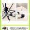 21''x8k white advertising umbrella with logo