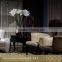 2014 New postmodern left arm dining chair pvc with oxhide leather, JC01-21 from china supplier-JL&C Furniture