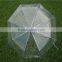 Honsen plastic transparent pvc umbrella