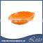 leaf design plastic Melamine fruit Plate