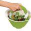 Food grade plastic vegetable fruit cutter salad cutter for kitchen Salad Shears Lettuce Chopper