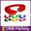 Hot sale OEM silicon wristband USB flash drive 4gb 8gb