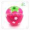 pink cute strawberry PP plastic stroage box high-capacity househode storage bucket