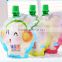 Customized Reusable Juice Drink Food Packaging Bag spout pouch bag / Liquid Stand up Spout Pouch with Top Spout