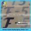 Hot sale Custom silver gold letter embossed metal sticker