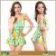 Fashion Foral Printed Slimming One Piece Swimsuit Backless Womens Swimwear