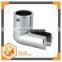 90 degree bathroom glass door round pipe connector ,stainless steel pipe connector