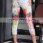 Women Six Moves Gym Workout Printed Yoga Pants