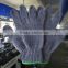 string knitted poly cotton gloves, white cotton hand gloves, cheap hand gloves, safety work gloves/guantes de algodon 081