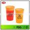 16 OZ cold water plastic color changing cup