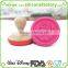Food grade Valentine Rose flower design silicone cookie stamp with wooden handle