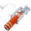 2015 Top Hot 13.5cm Super Mini Wired Selfie Stick Handheld Monopod Mini Selfie Stick Pocket Selfie Stick