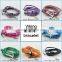 Wholesale fashion nylon rope silver anchor bracelet