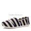 high level breathable canvas women shoes with colorful and bright