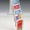 5-Tiered Acrylic Gift Card Display for Tabletops, with Notched Pockets - Clear
