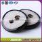 Wholesale dark grey 2 holes sew polyster button for coat