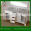 70" White Double Sinks Bathroom Vanity Wood