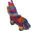 multicolor donkey pinata with fancy design