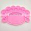 Art Craft Material Supplies Wholesale Children Watercolor Plastic Palette, Animal Foot Shaper 16 Wells Color Palette
