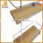 Bathroom wooden and wire Shelf