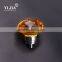 45 mm amber color zinc crystal knobs for kitchen cabinets