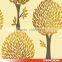 golden tree leaves pvc wallpaper wallcovering S181302