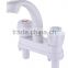 Inexpensive White Hot cold Double plastic Basin faucet