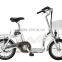 16'' mini road folding e-bike with pedal assisted EN15194 approval