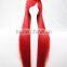 Hot Sale 100cm Long Straight White/pink/red Ladies Synthetic Hair Wig,heat Fibre Anime Cosplay Wig Peruca