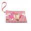 New Women Lady Cute leather Cosmetic Coin Cellphone Makeup Pouch Bag custom Pu Printing Wallet