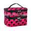 European and American Style Polka Dot Double layers Cosmetic Bag Storage bag