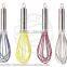 Rotary Silicone Egg Beater,spring Flour Beater With Tube Handle