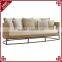 China furniture sofa prices living room rattan weave luxury new model sofa