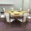 Wholesale marble round dining table and chair