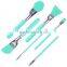 Face Mask Brush, Silicone Cosmetic Brush Set of 6 Facical Mask Brush set and Eye makeup Brushes