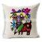 Special offer printed linen back cushion STPC042