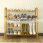 2017 new style bamboo shoe rack with many floors