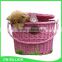 Removeable wicker basket for bicycle with lid